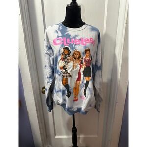 Clueless Blue Graphic Long Sleeve Sweatshirt in L